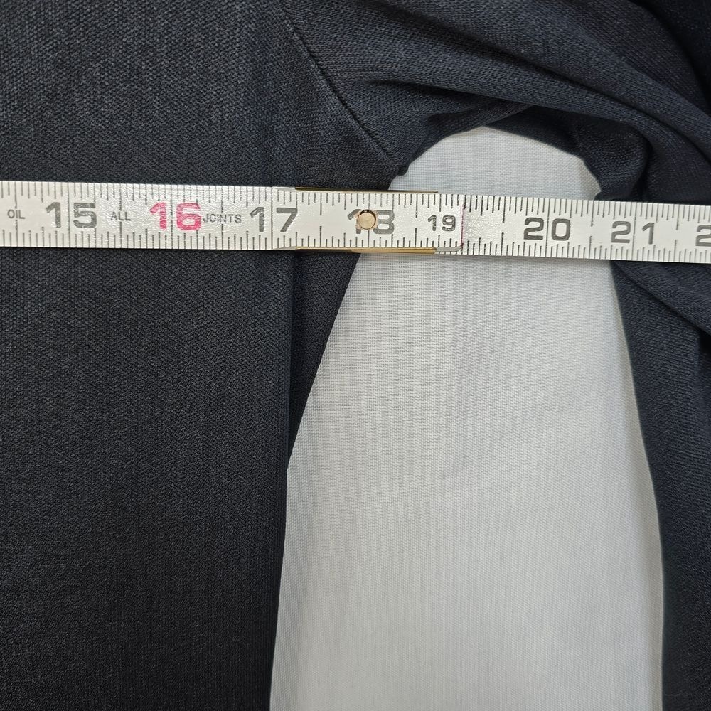 Vintage Black Draped Evening Dress Knotted Detail Size 12 Maxi Party Gothic Core - Picture 5 of 13